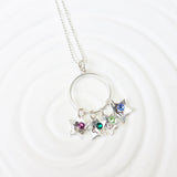 Sterling Silver Stars | Birthstone Initial Stars