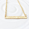 Itty Bitty Gold Bar Necklace | Coordinates Necklace
