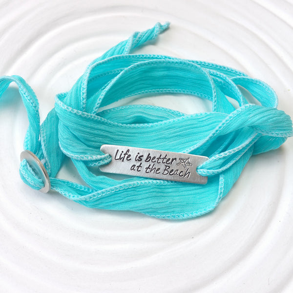 beach-saying-silk-wrap-bracelet