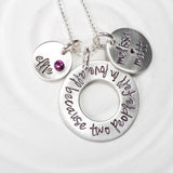 All Because Two People Fell In Love Necklace | Couple's Necklace