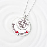 I Love You To The Moon & Back | Birthstone Necklace