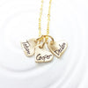 Itty Bitty Hearts Necklace | Mother's Name Necklace | Gold or Silver Options