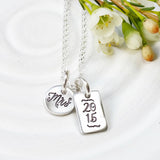 Mrs. Necklace | Wedding Date Necklace