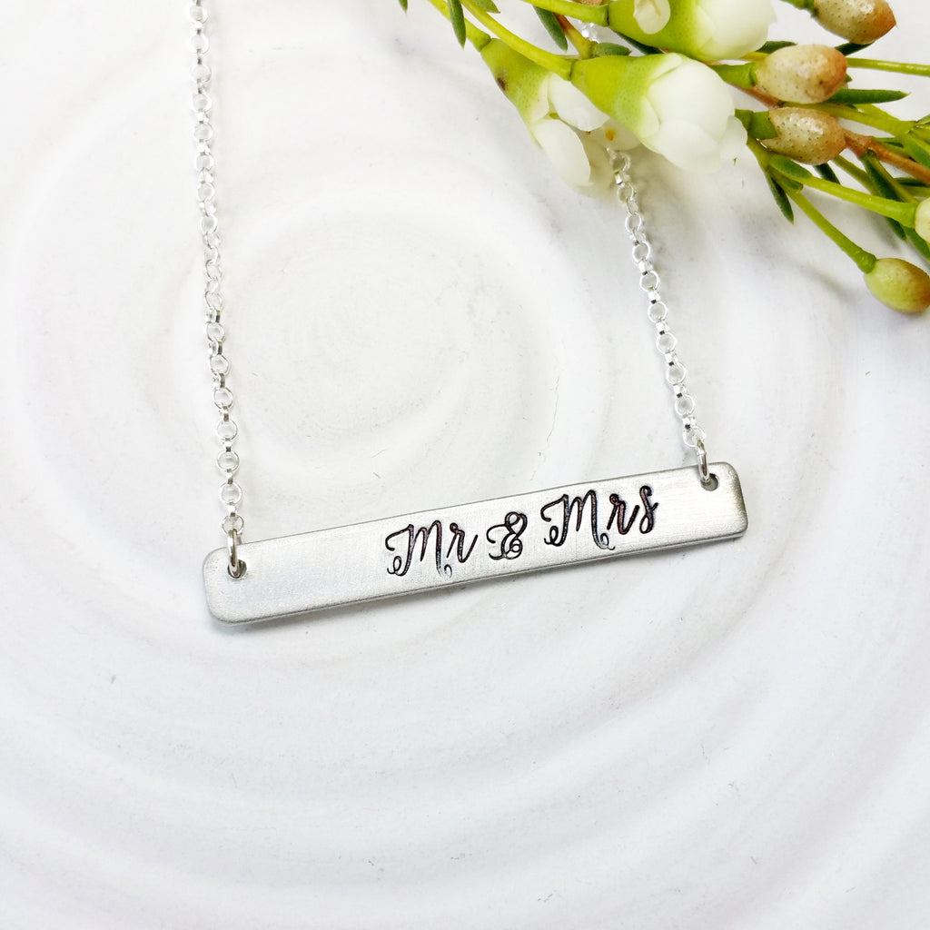 Mr. & Mrs. Necklace | Wedding Necklace