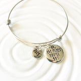 Oh, The Places You'll Go! | Adjustable Bangle Bracelet | Graduation Gift