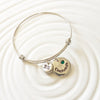 Name and Birthstone Bracelet | Graduation Year | Adjustable Bangle