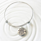 Follow Your Heart | Adjustable Bangle Bracelet | Graduation Gift