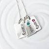 birthstone name charm