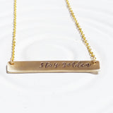 Stay Golden | Golden Glow Bar Necklace