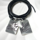 Tattoo Sparrow Necklace | Personalized Tattoo Banner