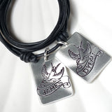Tattoo Sparrow Necklace | Personalized Tattoo Banner