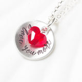 Itty Bitty I Love You More | Crystal Heart Necklace