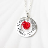 Languages of Love Necklace | Crystal Heart Necklace