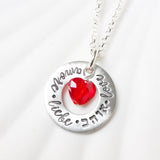 Languages of Love Necklace | Crystal Heart Necklace