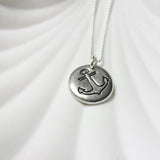 Large Anchor | Pebble Necklace