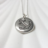 Large Anchor | Pebble Necklace