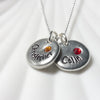 Pebble Name Neckace | Birthstone Mother's Necklace