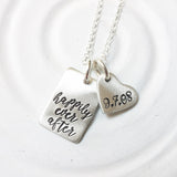 Happily Ever After | Wedding Date Necklace