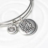 I Love You A Latte | Adjustable Bangle Bracelet