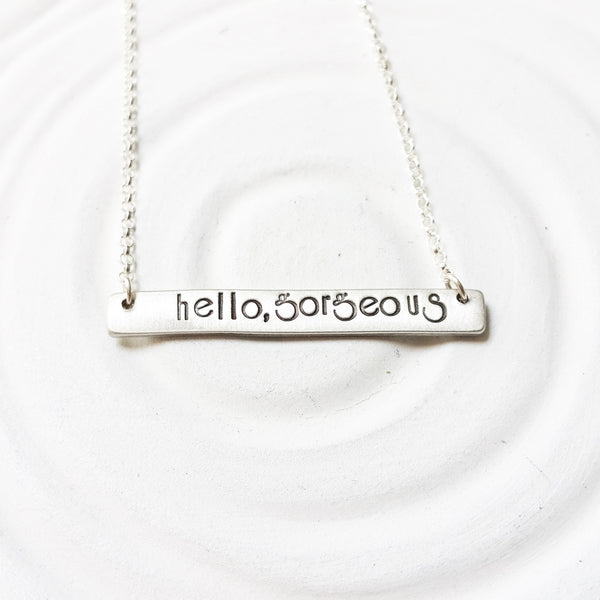 Hello, Gorgeous | Bar Necklace