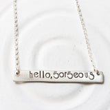 Hello, Gorgeous | Bar Necklace