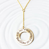 I've Got Sunshine on a Cloudy Day | Washer Lariat Necklace