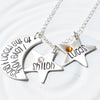 I Love You To The Moon & Back | Moon & Stars Necklace