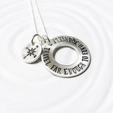 Travel Far Enough To Find Yourself | Compass Necklace