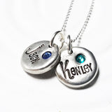 Mini Pebble Necklace | Birthstone Mother's Necklace