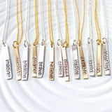 Inspirational Word Necklace | Skinny Tag Necklace