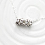 Mini Spiral Message Necklace | Vintage Page