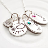 Family Necklace | Birthstone Mother's Necklace