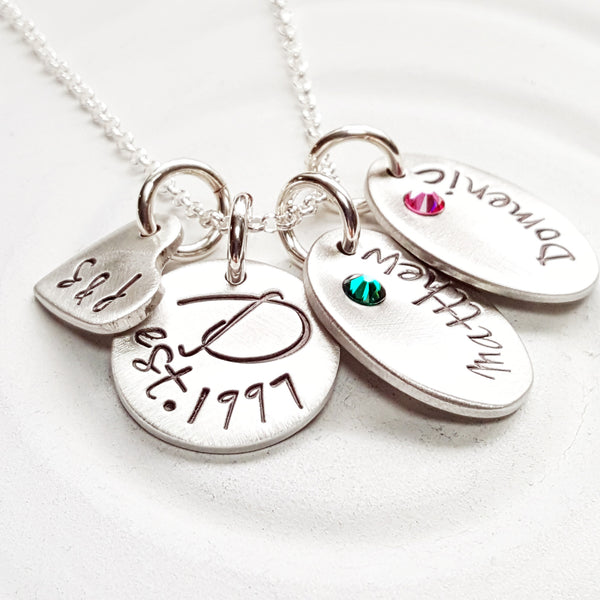 Family Necklace | Birthstone Mother's Necklace