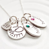 Family Necklace | Birthstone Mother's Necklace