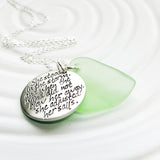 She Stood In the Storm | Motivational Quote Necklace