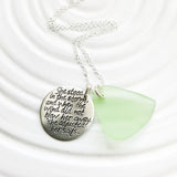 She Stood In the Storm | Motivational Quote Necklace