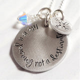 Life is a Journey Not a Destination | Compass Necklace