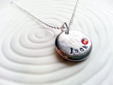 Birthstone Name Necklace | Mother's Necklace