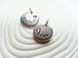 Typewriter Name and Birthstone Charm | Pebble Jewelry