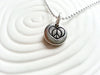 Peace and Love Necklace | Peace Sign with Heart Pebble