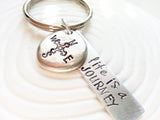 Life is a Journey | Compass Keychain