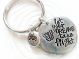 Let Your Dreams Take Flight | Pebble Keychain