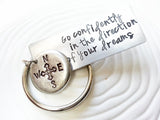 Go Confidently In The Direction Of Your Dreams | Motivational Keychain | Thoreau Quote