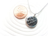 Not All Who Wander Are Lost Necklace | Pebble Necklace