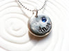 Birthstone Name Necklace | Pebble Jewelry