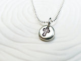 Cross Necklace | Crucifix Jewelry | Pebble Necklace