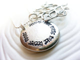 Storms Make Trees Take Deeper Roots | Dolly Parton Quote | Inspirational Message Necklace