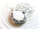 Storms Make Trees Take Deeper Roots | Dolly Parton Quote | Inspirational Message Necklace
