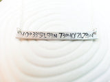 Latitude Longitude Bar Necklace | Personalized Coordinates Necklace
