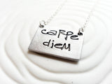 Carpe Diem Necklace | Bar Necklace | Seize the Day